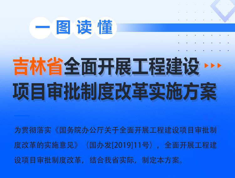 吉林省周全开展工程建设项目审批制度刷新实验计划